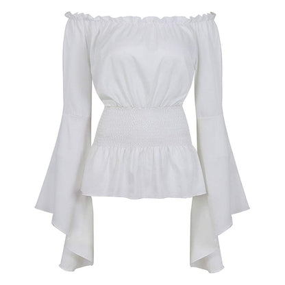 Chemisier Vintage Hippie Blanc - Louise Vintage