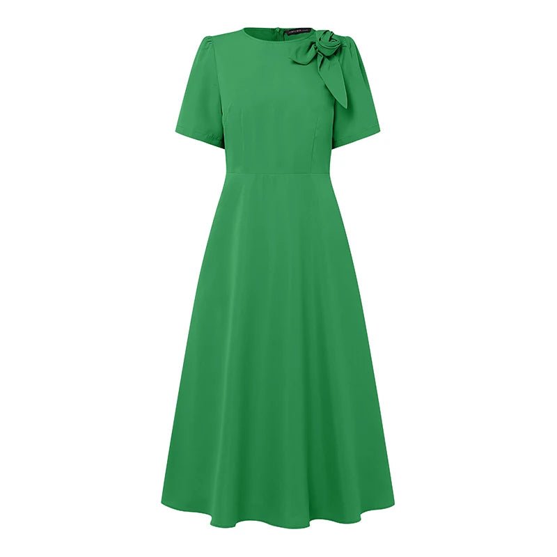 Femme Robe Année 40 Verte - Louise Vintage