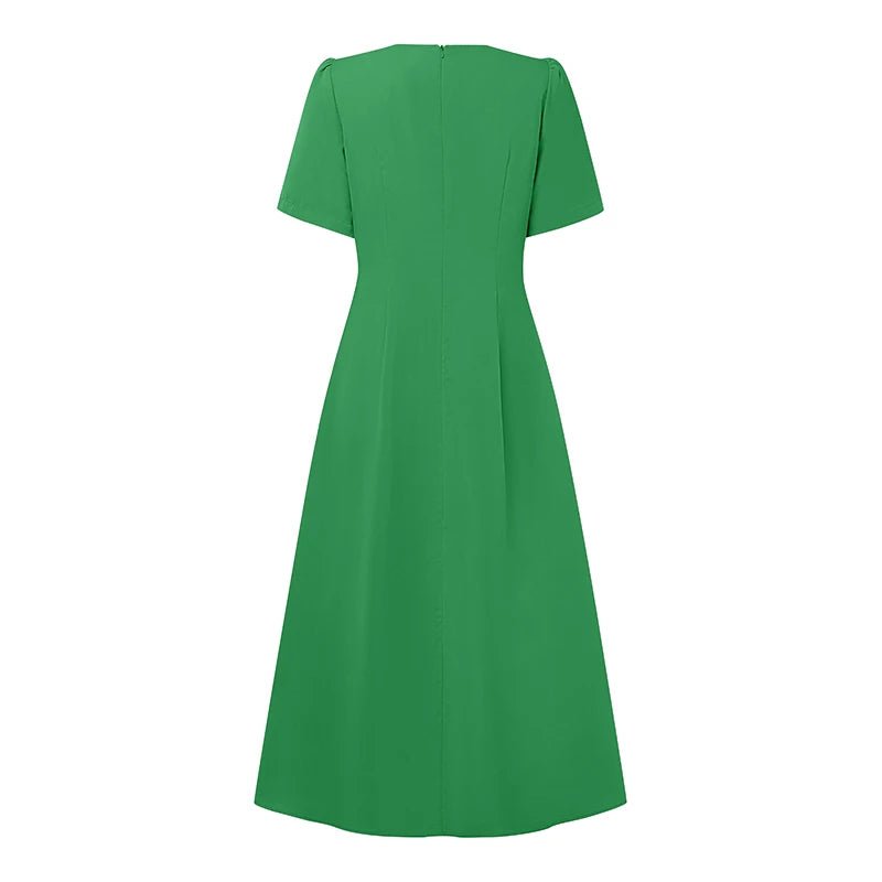 Femme Robe Année 40 Verte - Louise Vintage