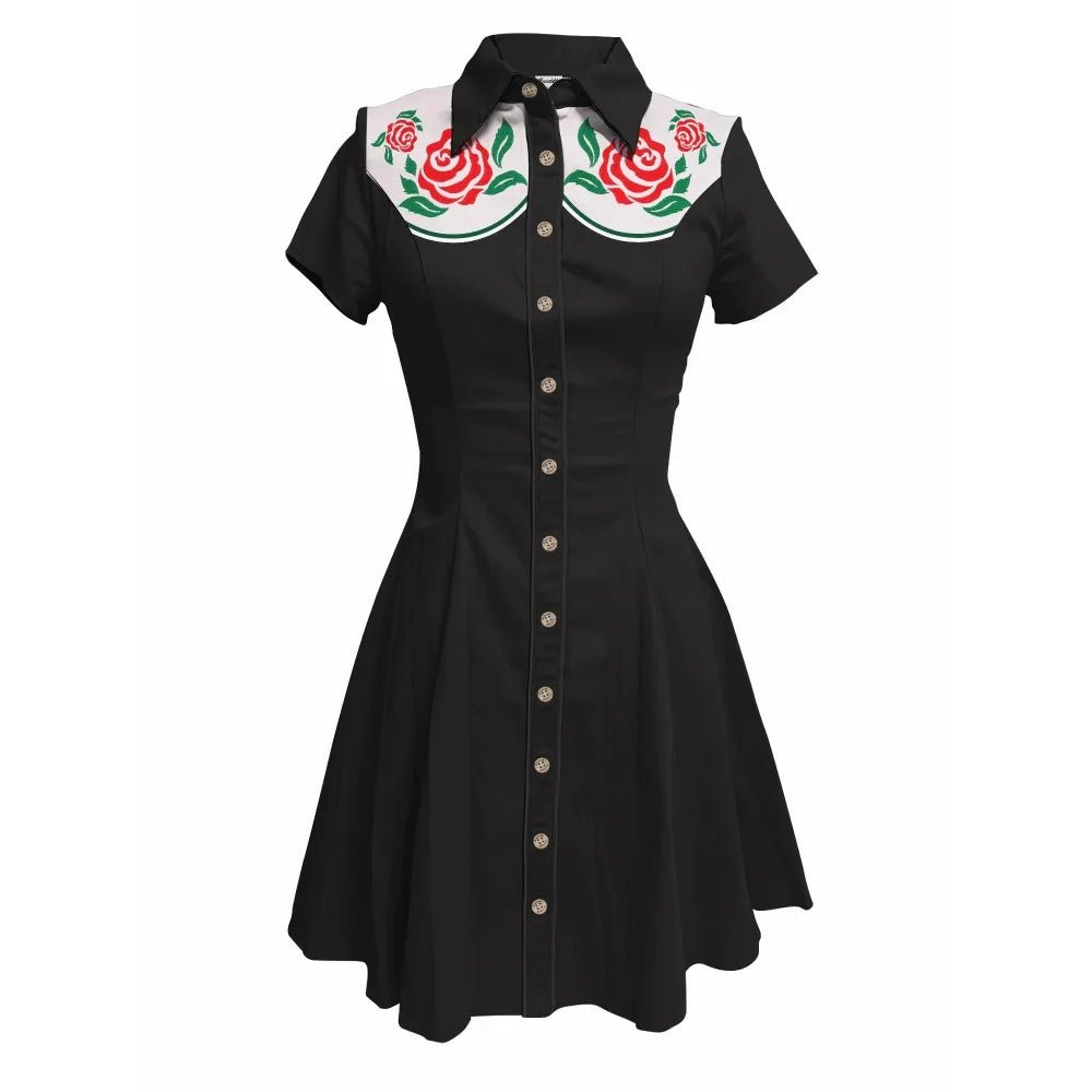 Femme Robe Année 70 Vintage Imprimée - Louise Vintage