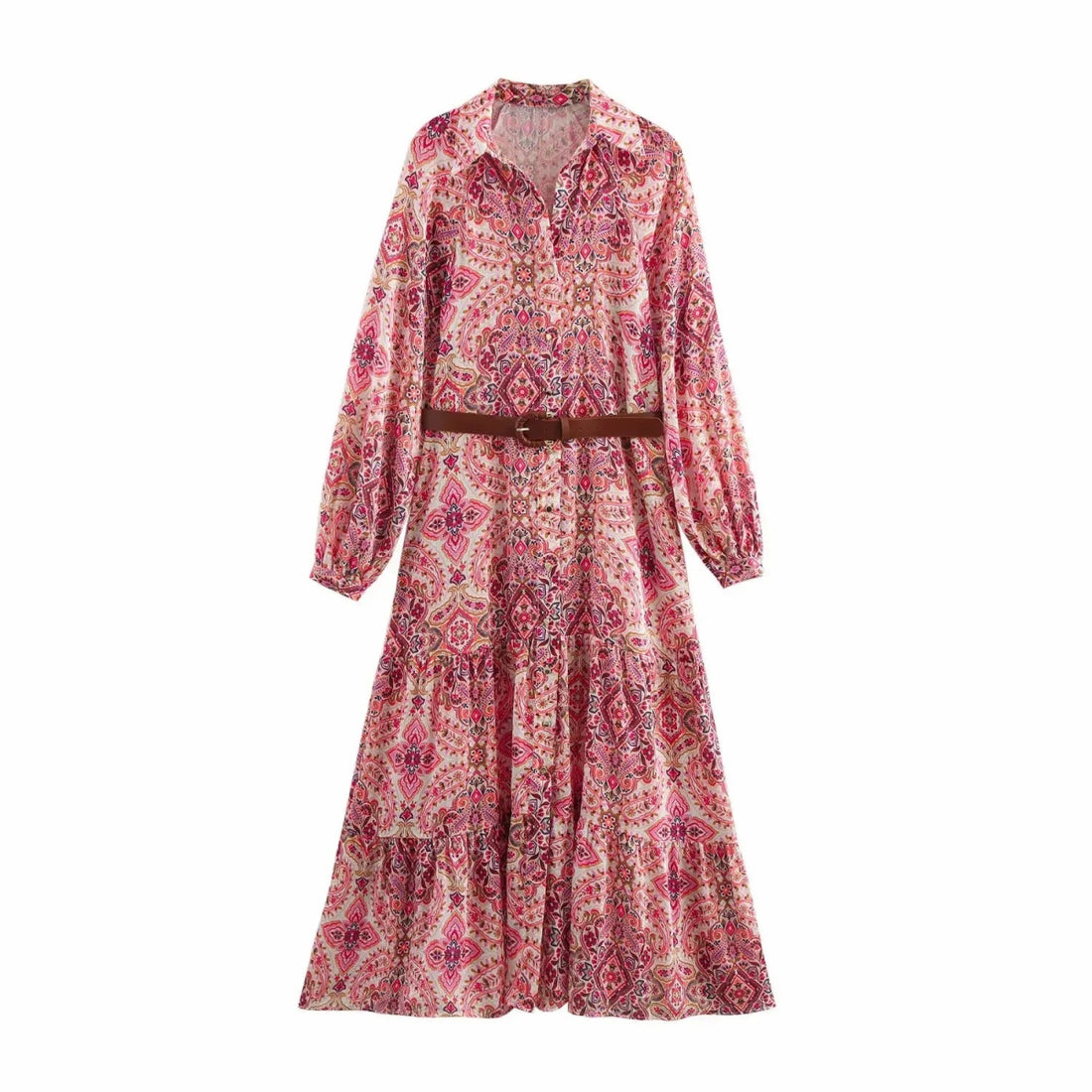 Femme Robe Année 70 Vintage Mi Longue - Louise Vintage