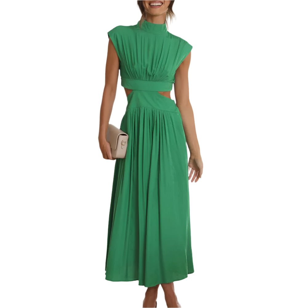 Femme Robe Année 70 Vintage Verte - Louise Vintage