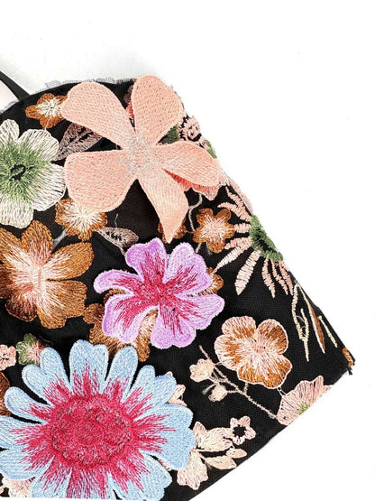 Haut Vintage Bustier Bouquet de Fleurs - Louise Vintage