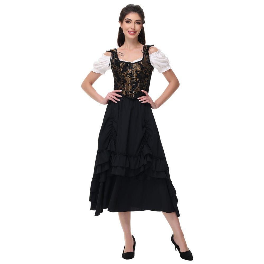 Haut Vintage Bustier Noir - Louise Vintage