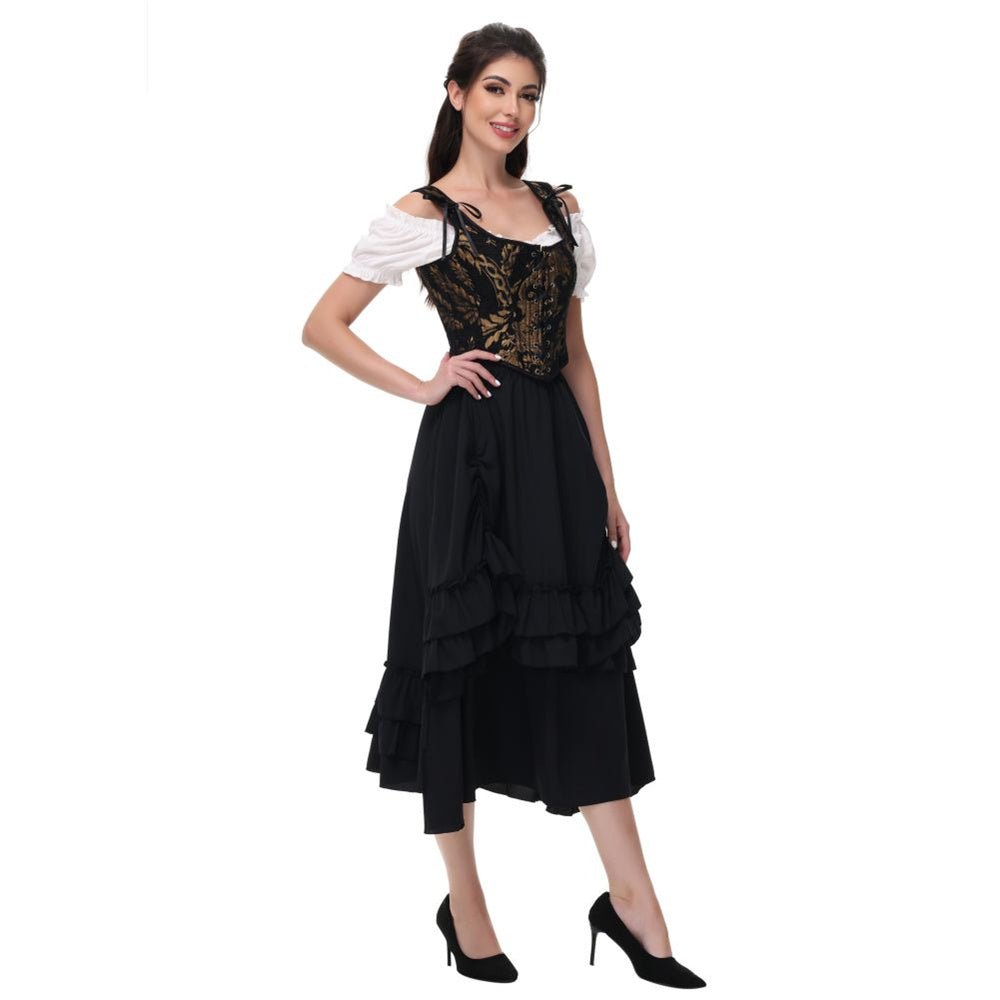 Haut Vintage Bustier Noir - Louise Vintage