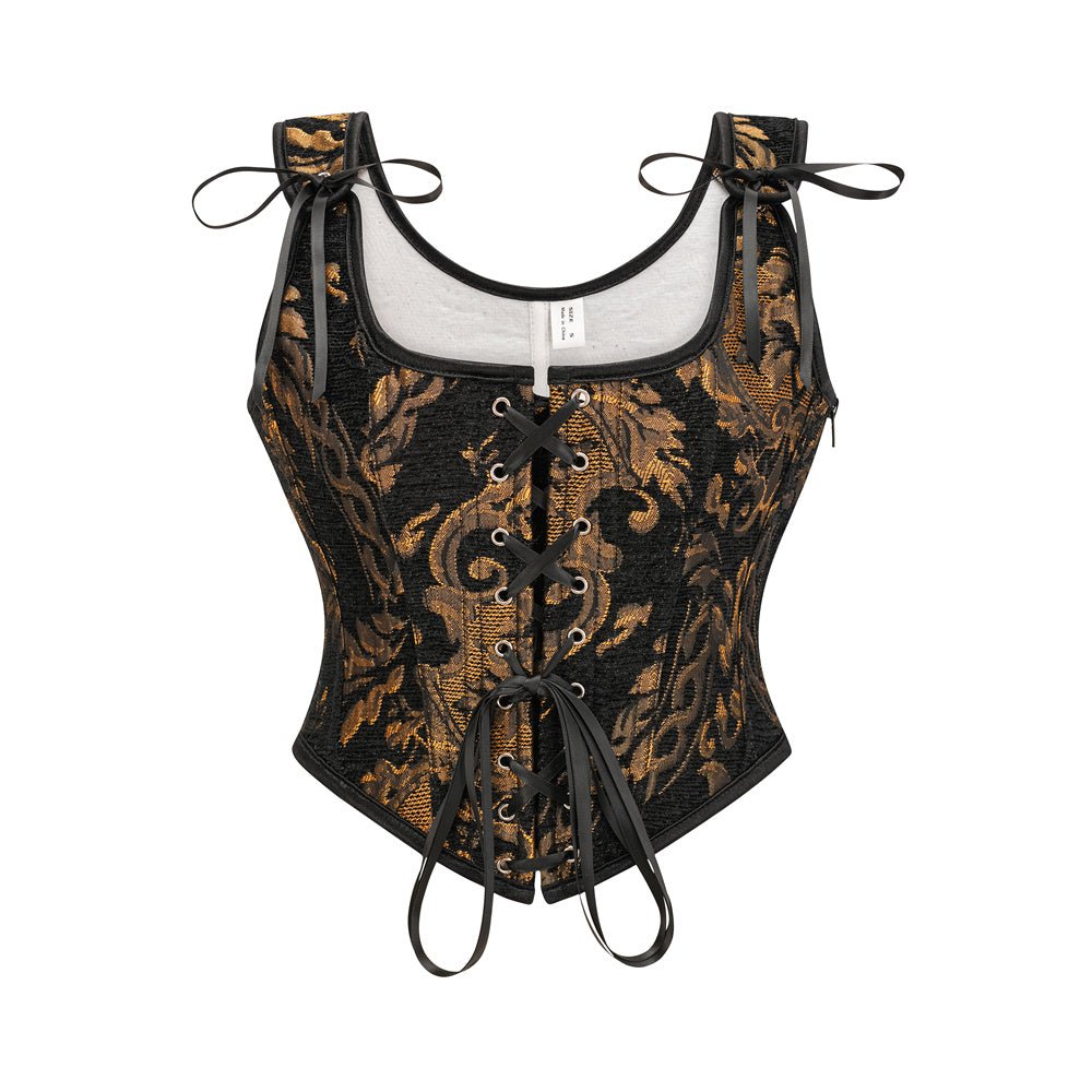 Haut Vintage Bustier Noir - Louise Vintage