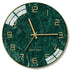 Horloge Murale Vintage Années 70 Marbre Vert - Louise Vintage