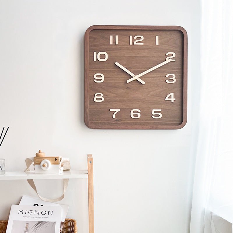 Horloge Murale Vintage Carrée Rétro - Louise Vintage
