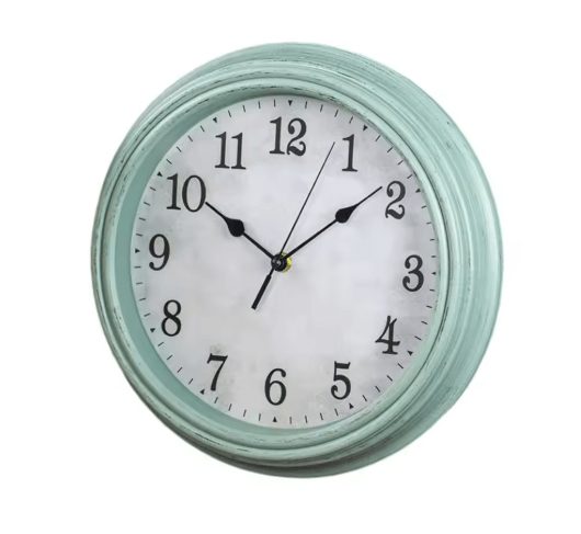 Horloge Murale Vintage Gare Aiguilles Vertes - Louise Vintage