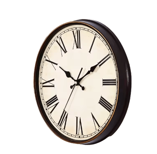 Horloge Murale Vintage Gare Noire - Louise Vintage