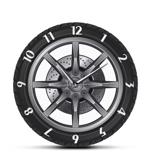 Horloge Murale Vintage Gare Rouge et Blanche - Louise Vintage