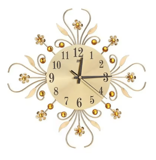 Horloge Murale Vintage Metal Or - Louise Vintage