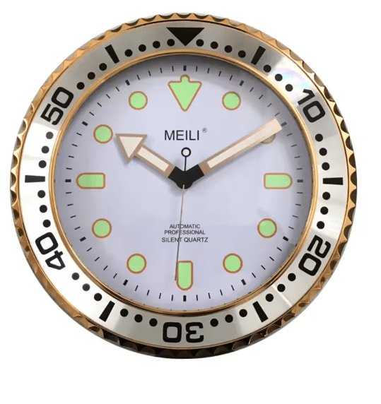 Horloge Murale Vintage Montre Chrome - Louise Vintage