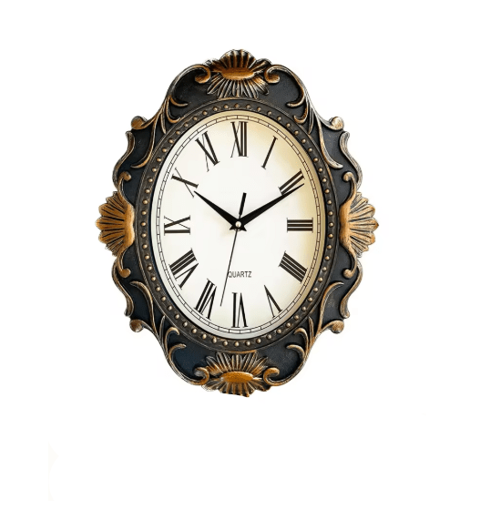 Horloge Murale Vintage Rétro Sculpture - Louise Vintage