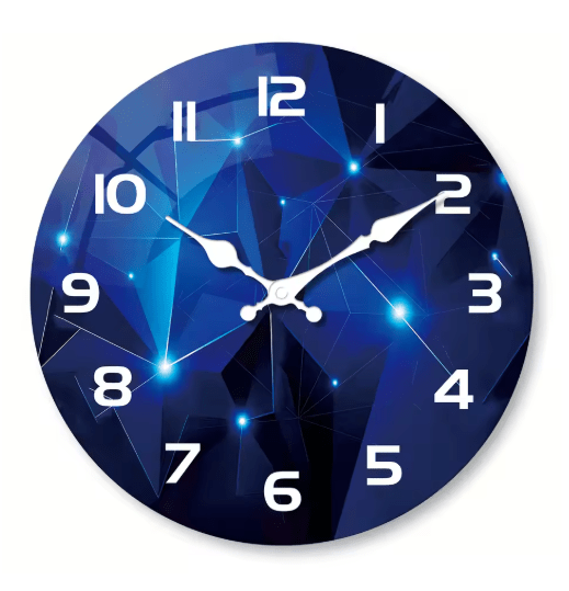 Horloge Vintage Murale Bleue - Louise Vintage