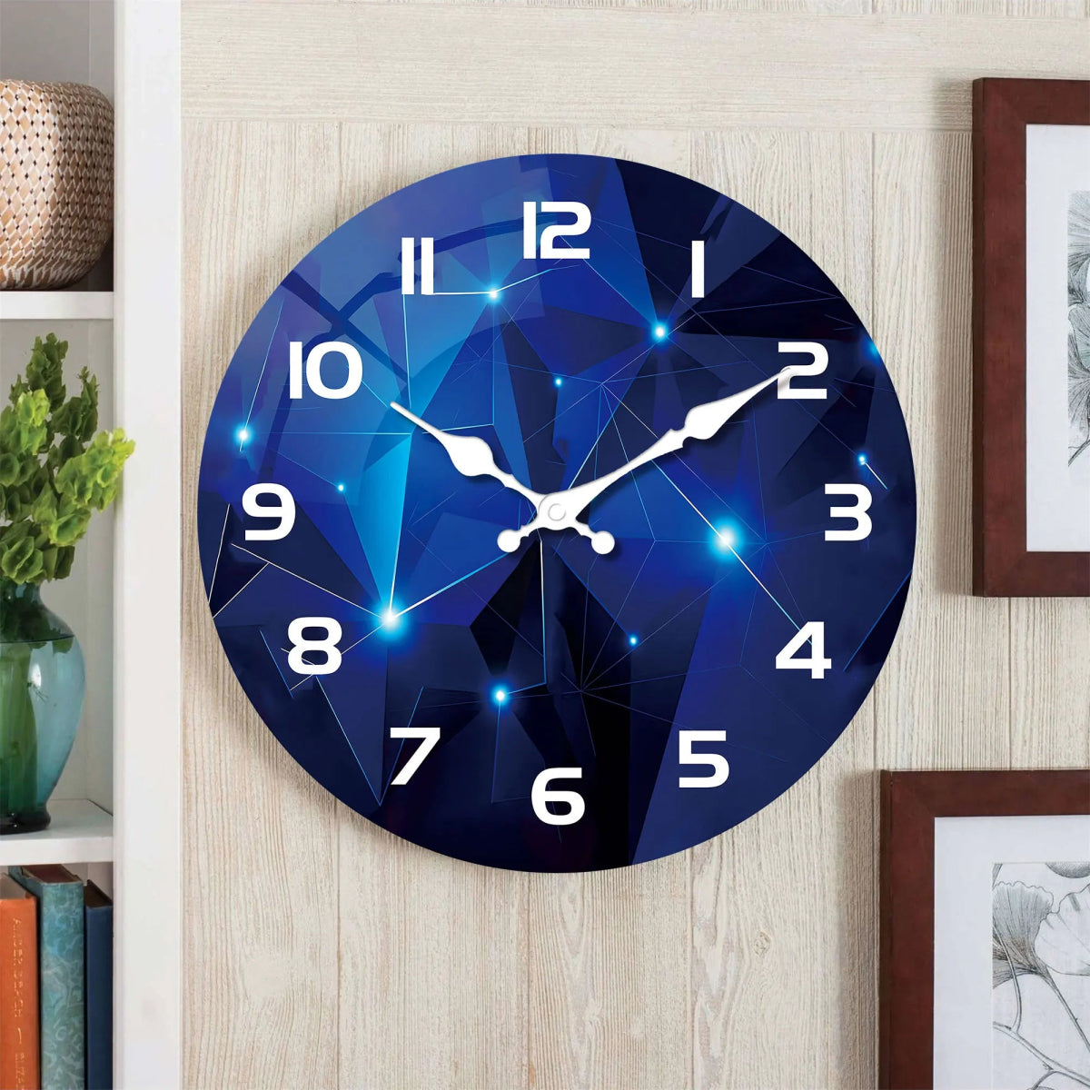Horloge Vintage Murale Bleue - Louise Vintage