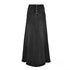 Jupe Boutonnée Noire Aspect Vintage - Louise Vintage