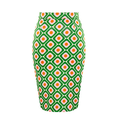 Jupe Crayon Vintage Géométrique - Louise Vintage