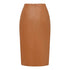 Jupe en Faux Cuir Marron Vintage - Louise Vintage