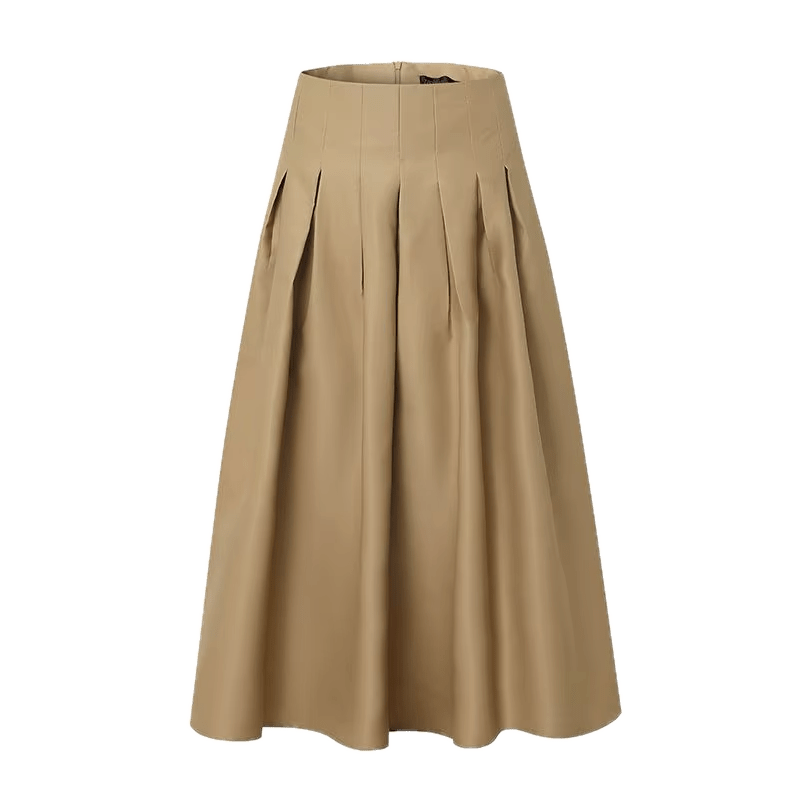 Jupe Longue Vintage Plissée Blonde - Louise Vintage