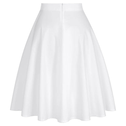 Jupe Midi Vintage Blanche - Louise Vintage