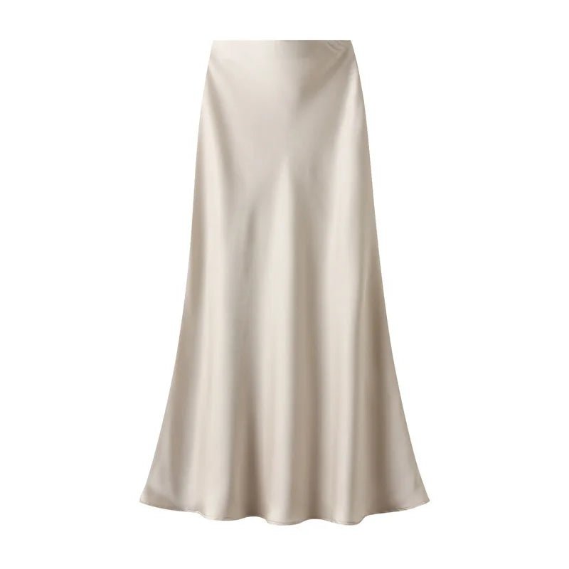 Jupe Midi Vintage Femme Beige - Louise Vintage