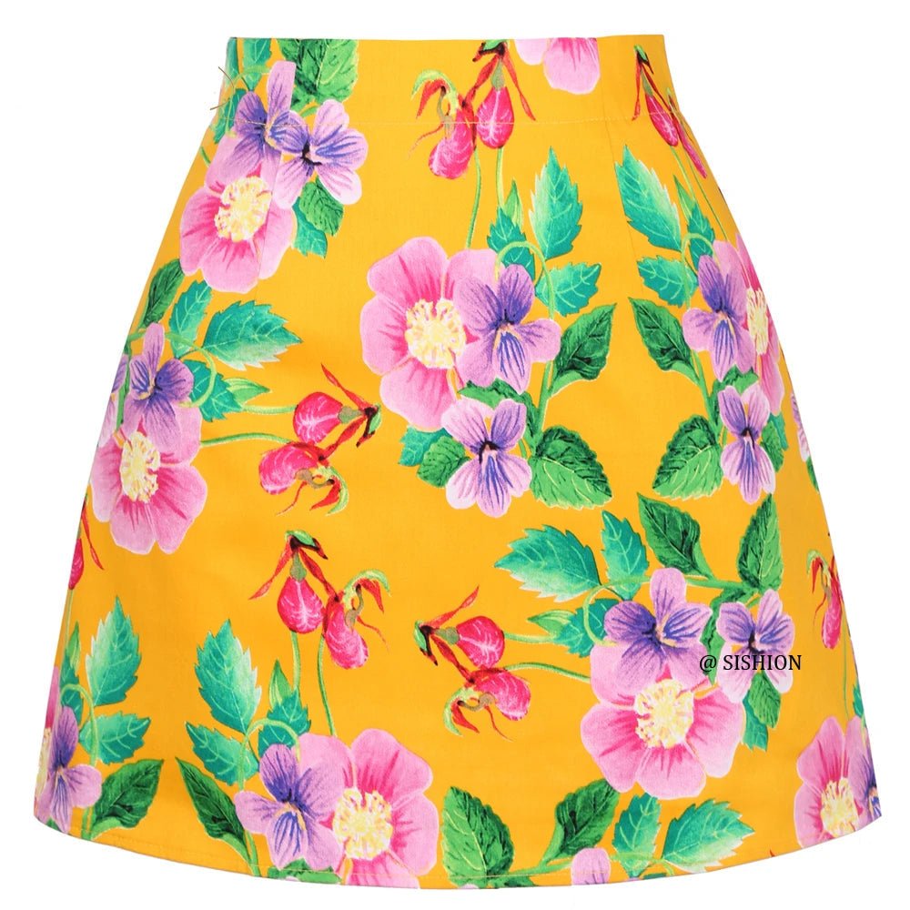 Jupe Midi Vintage Femme Orange - Louise Vintage