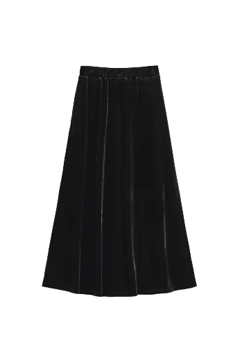 Jupe Noire Vintage Velours - Louise Vintage