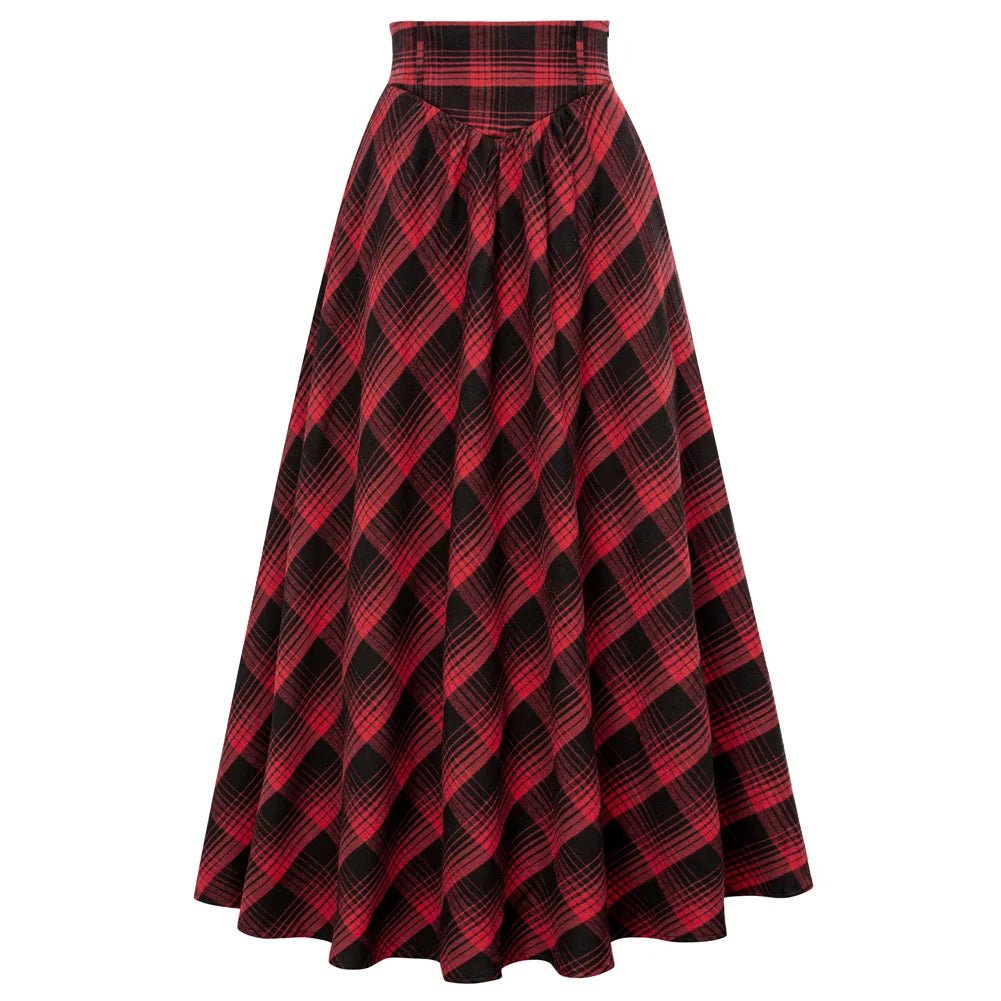 Jupe Plissée Vintage Plaid - Louise Vintage