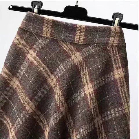 Jupe Plissée Vintage Plaid - Louise Vintage