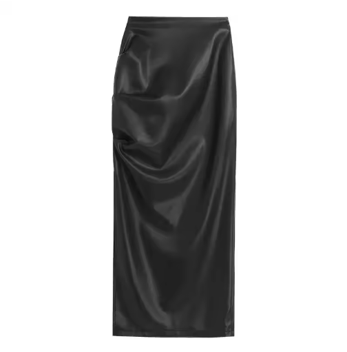 Jupe Taille Haute Plissé Longue Vintage - Louise Vintage