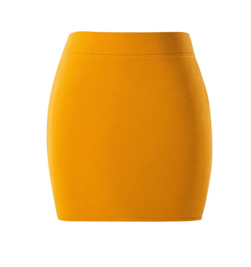 Jupe Vintage Années 60 Moulante Moutarde - Louise Vintage