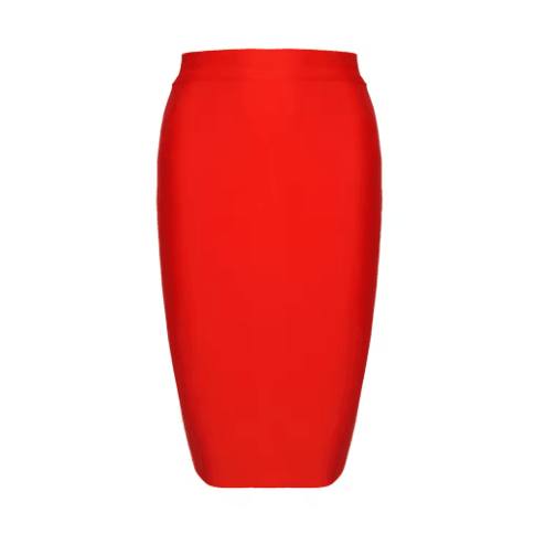 Jupe Vintage Années 60 Moulante Rouge - Louise Vintage