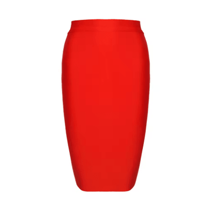 Jupe Vintage Années 60 Moulante Rouge - Louise Vintage