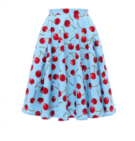Jupe Vintage Ciel Roses - Louise Vintage
