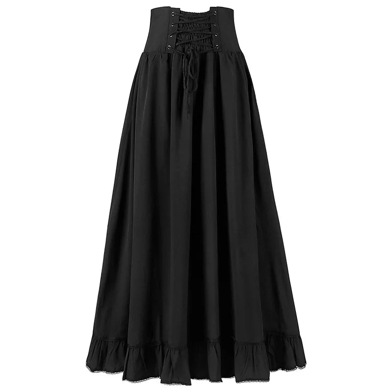 Jupe Vintage Grande Taille Bohême Noir - Louise Vintage
