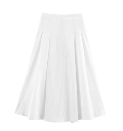 Jupe Vintage Taille Haute Blanc - Louise Vintage