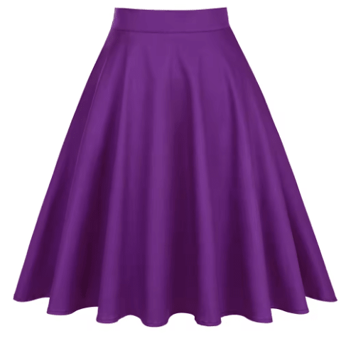 Jupe Vintage Violet Pois - Louise Vintage