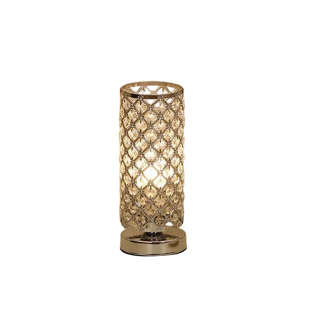 Lampe Abat Jour Verre Vintage Or - Louise Vintage