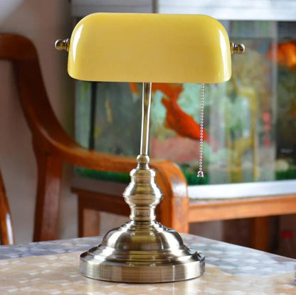 Lampe Banquier Vintage Rouge - Louise Vintage