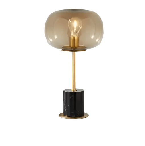 Lampe Globe Verre Vintage Noir - Louise Vintage