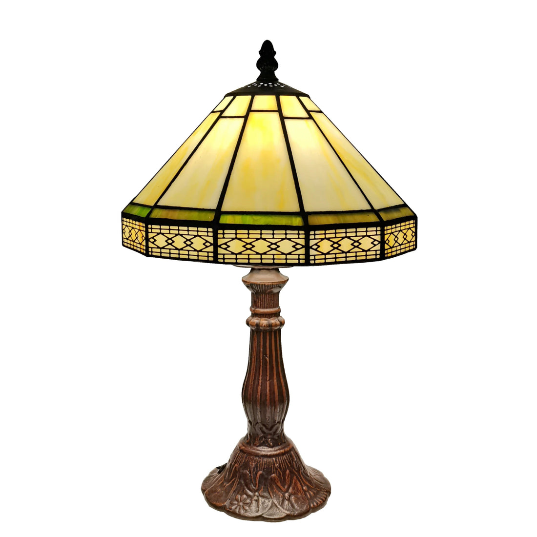 Lampe Verre Vintage Design Vert - Louise Vintage