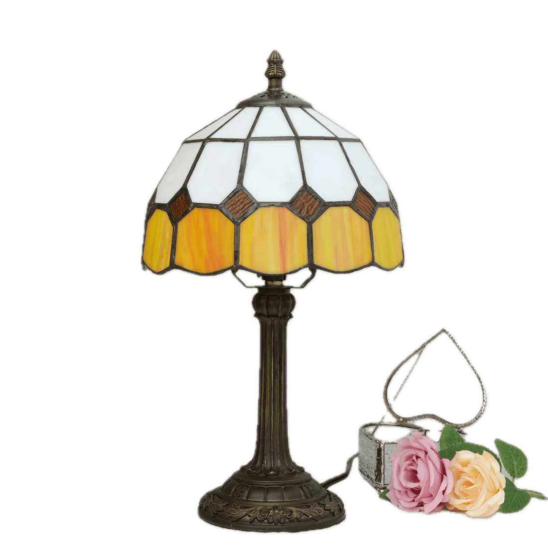 Lampe Vintage Art Déco Vitrail - Louise Vintage