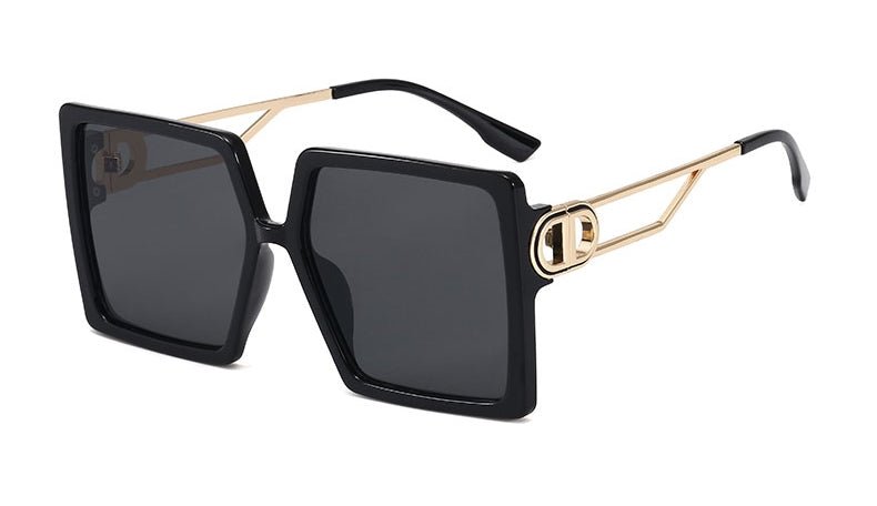 Lunettes Vintage Femme Carrées Noir - Louise Vintage