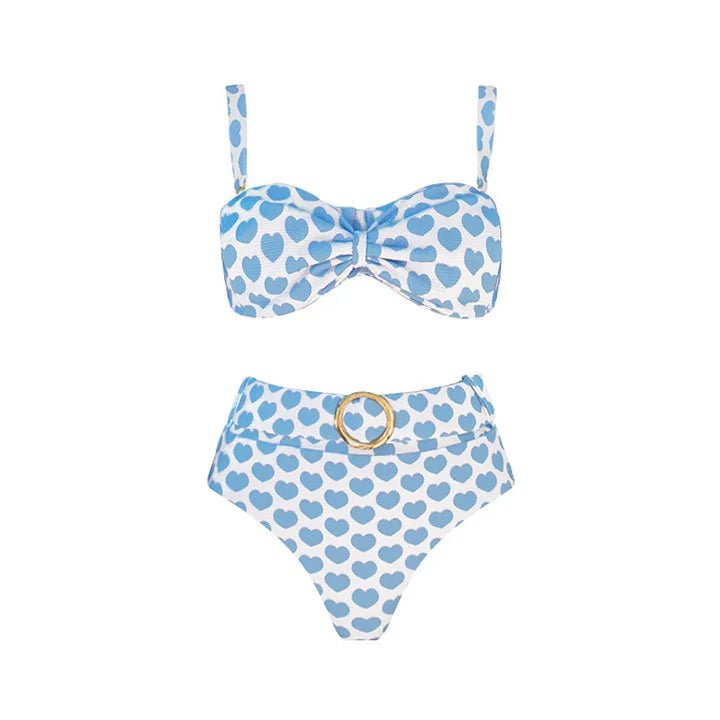 Maillot de Bain Année 60 Vintage Bleu - Louise Vintage