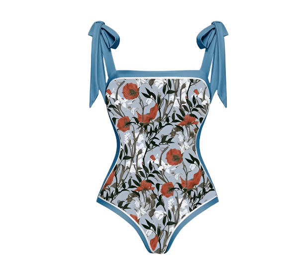 Maillot de Bain Femme Style Vintage Bleu - Louise Vintage