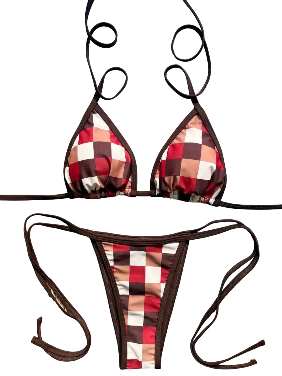 Maillot de Bain Vintage Bikini Rouge - Louise Vintage