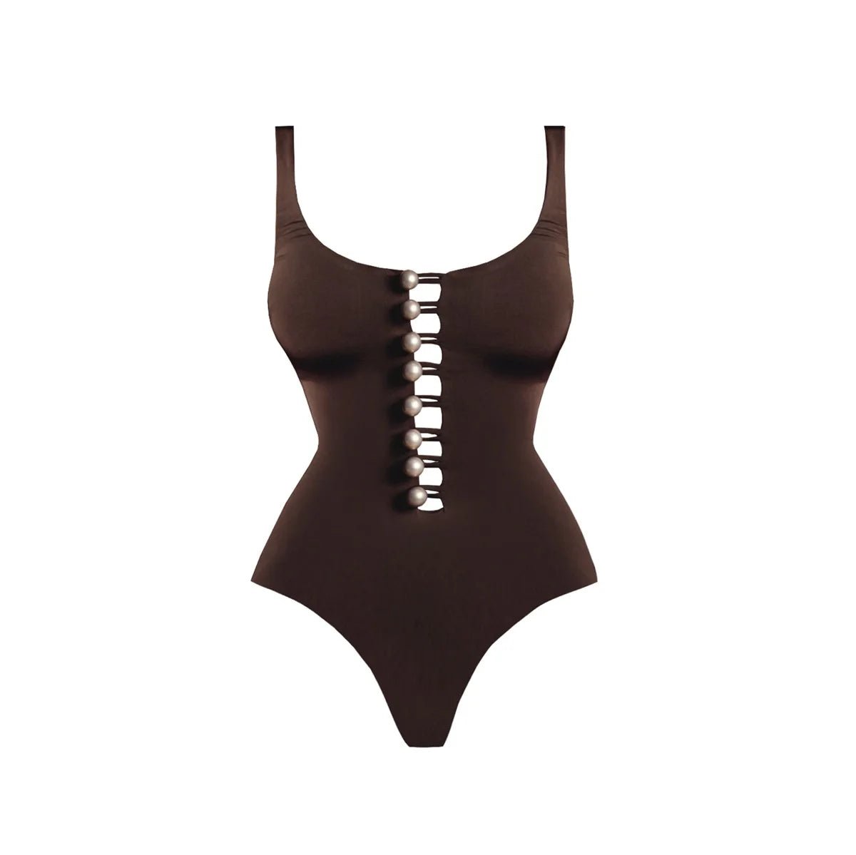 Maillot de Bain Vintage Noir à Lacets - Louise Vintage