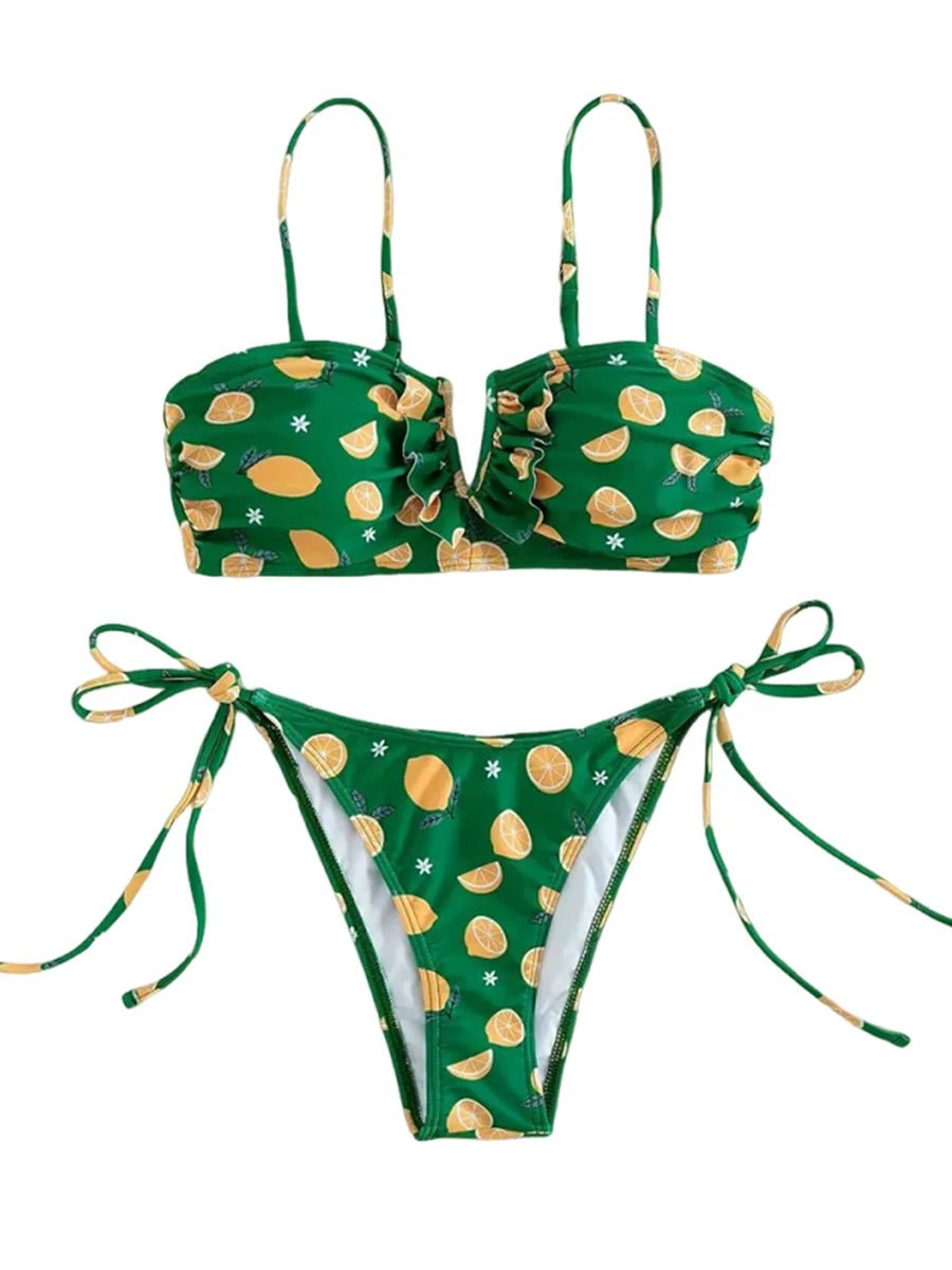 Maillot de Bain Vintage Retro Citron - Louise Vintage