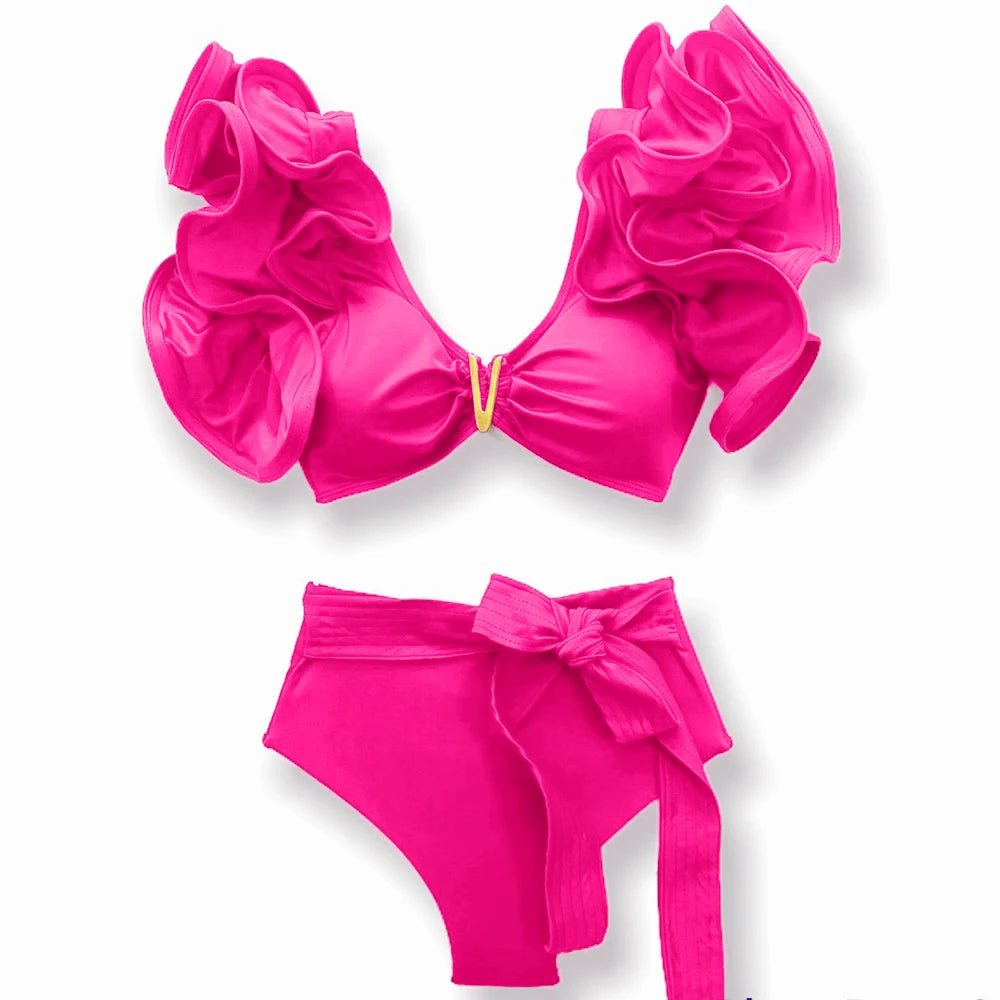Maillot de Bain Vintage Rose 2 Pièces - Louise Vintage